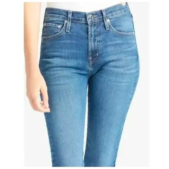 Edwin Elin Crop Straight Jeans Size 28 Ambition Blue Denim Womens $178 NWT - Picture 11 of 12